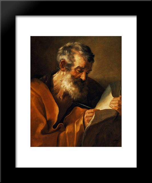 Saint Mark 20x24 Black Modern Wood Framed Art Print Poster by Reni, Guido