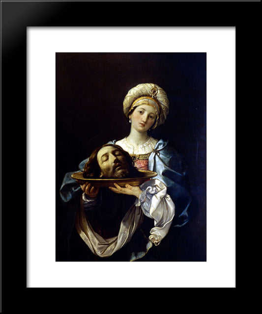 Salome With The Head Of John The Baptist 20x24 Black Modern Wood Framed Art Print Poster by Reni, Guido