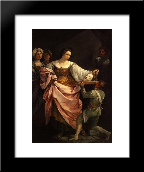 Salome With The Head Of St. John Baptist 20x24 Black Modern Wood Framed Art Print Poster by Reni, Guido