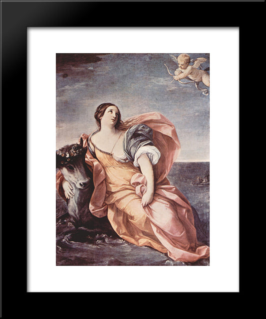 The Rape Of Europa 20x24 Black Modern Wood Framed Art Print Poster by Reni, Guido