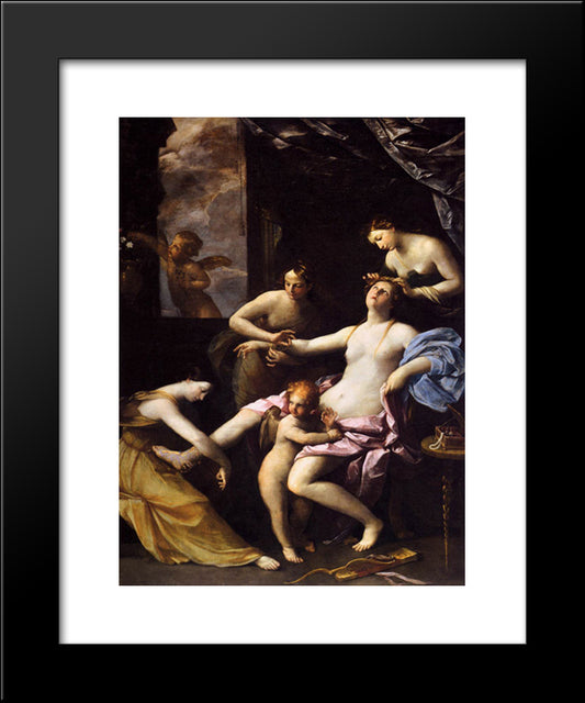 The Toilet Of Venus 20x24 Black Modern Wood Framed Art Print Poster by Reni, Guido