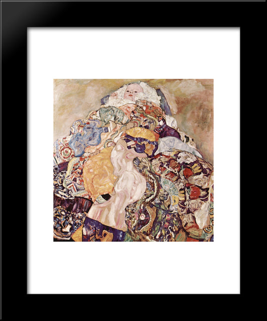 Baby 20x24 Black Modern Wood Framed Art Print Poster by Klimt, Gustav