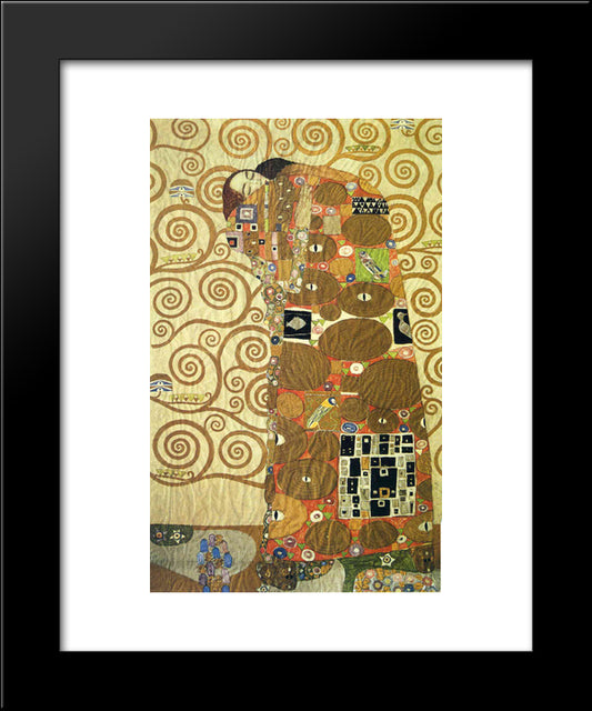 Cartoon For The Frieze Of The Villa Stoclet In Brussels Fulfillment 20x24 Black Modern Wood Framed Art Print Poster by Klimt, Gustav