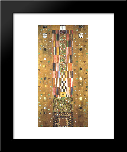Design For The Stocletfries 20x24 Black Modern Wood Framed Art Print Poster by Klimt, Gustav