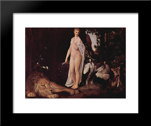 Fable 20x24 Black Modern Wood Framed Art Print Poster by Klimt, Gustav