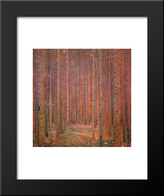 Fir Forest I 20x24 Black Modern Wood Framed Art Print Poster by Klimt, Gustav