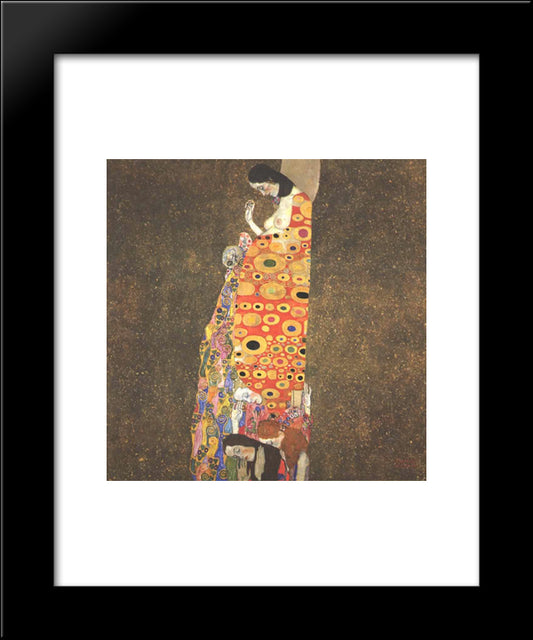Hope Ii 20x24 Black Modern Wood Framed Art Print Poster by Klimt, Gustav