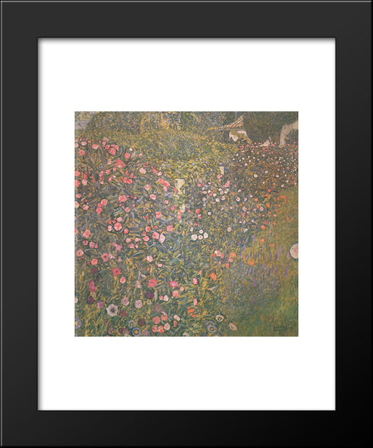 Italian Horticultural Landscape 20x24 Black Modern Wood Framed Art Print Poster by Klimt, Gustav