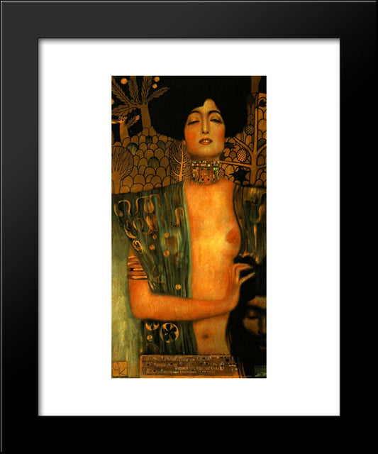 Judith And Holopherne 20x24 Black Modern Wood Framed Art Print Poster by Klimt, Gustav