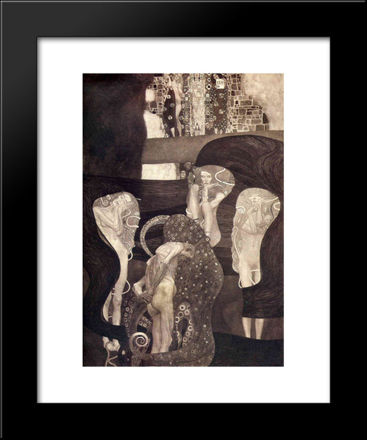 Jurisprudence (Final State) 20x24 Black Modern Wood Framed Art Print Poster by Klimt, Gustav
