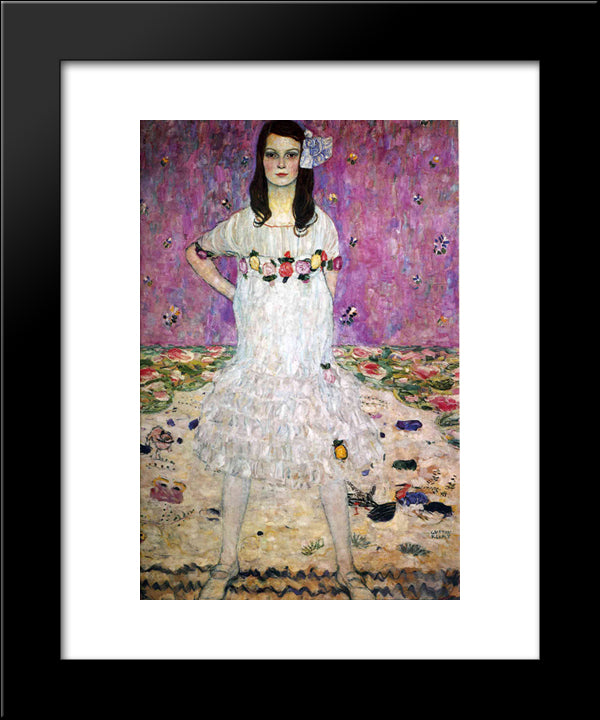 Mada Primavesi 20x24 Black Modern Wood Framed Art Print Poster by Klimt, Gustav