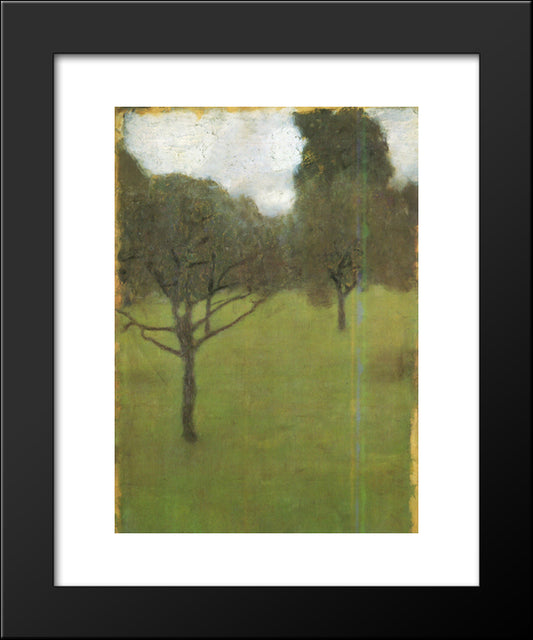 Orchard 20x24 Black Modern Wood Framed Art Print Poster by Klimt, Gustav