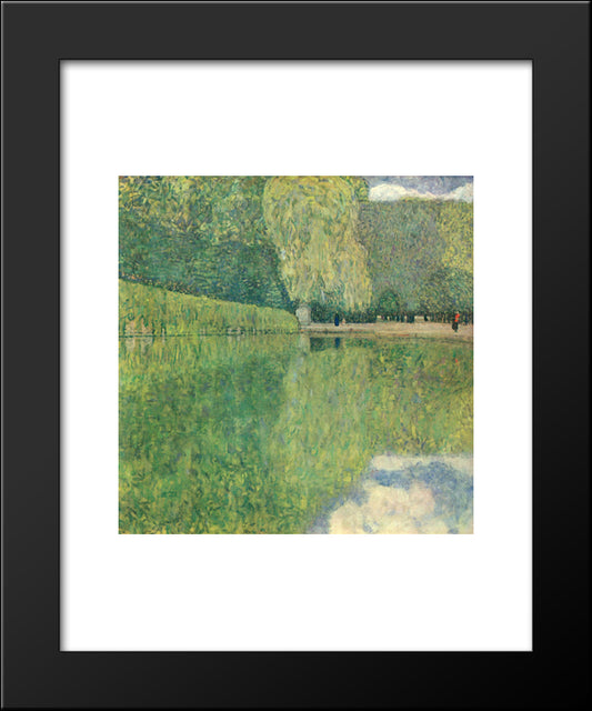 Park Of Schonbrunn 20x24 Black Modern Wood Framed Art Print Poster by Klimt, Gustav