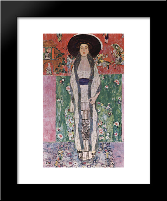 Portrait Of Adele Bloch-Bauer Ii 20x24 Black Modern Wood Framed Art Print Poster by Klimt, Gustav