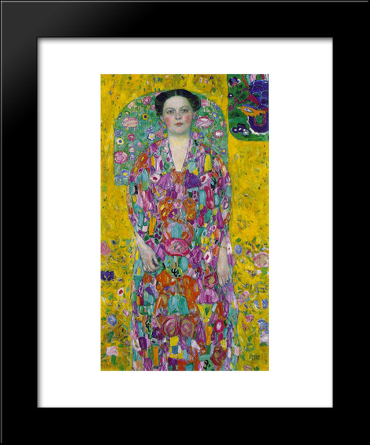 Portrait Of Eugenia Primavesi 20x24 Black Modern Wood Framed Art Print Poster by Klimt, Gustav
