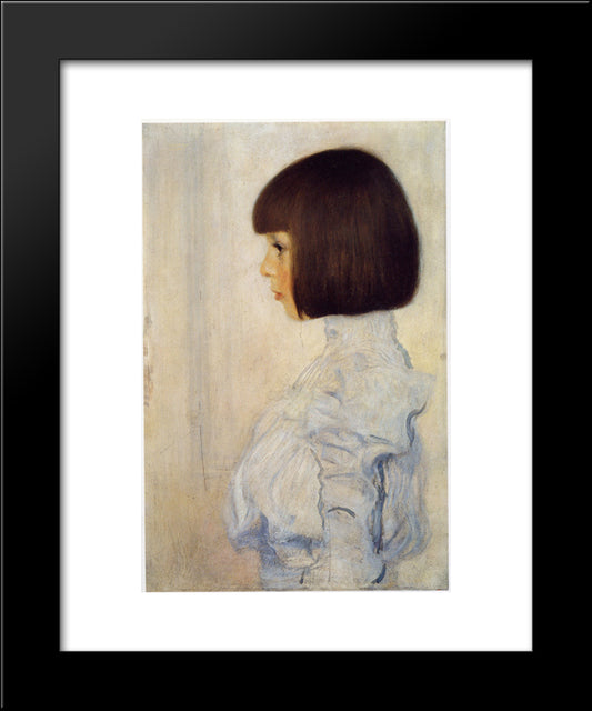 Portrait Of Helene Klimt 20x24 Black Modern Wood Framed Art Print Poster by Klimt, Gustav