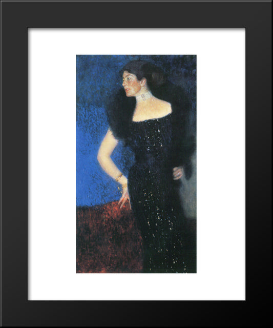 Portrait Of Rose Von Rosthorn-Friedmann 20x24 Black Modern Wood Framed Art Print Poster by Klimt, Gustav