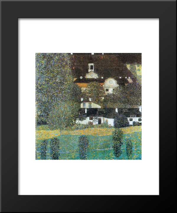 Schloss Kammer Am Attersee, Ii 20x24 Black Modern Wood Framed Art Print Poster by Klimt, Gustav