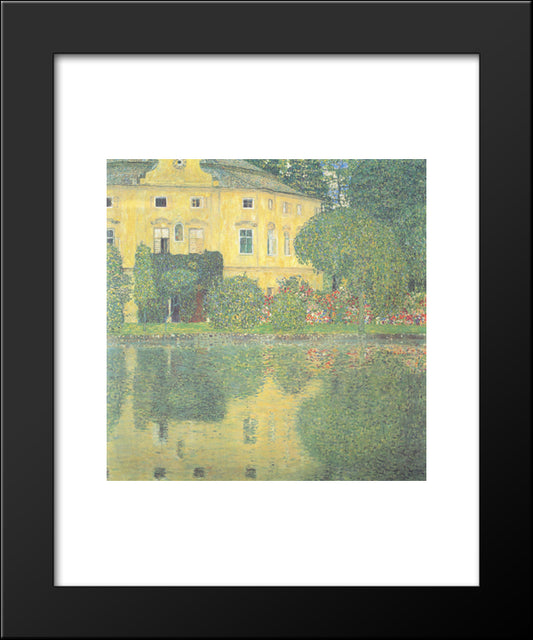 Schloss Kammer On The Attersee Iv 20x24 Black Modern Wood Framed Art Print Poster by Klimt, Gustav