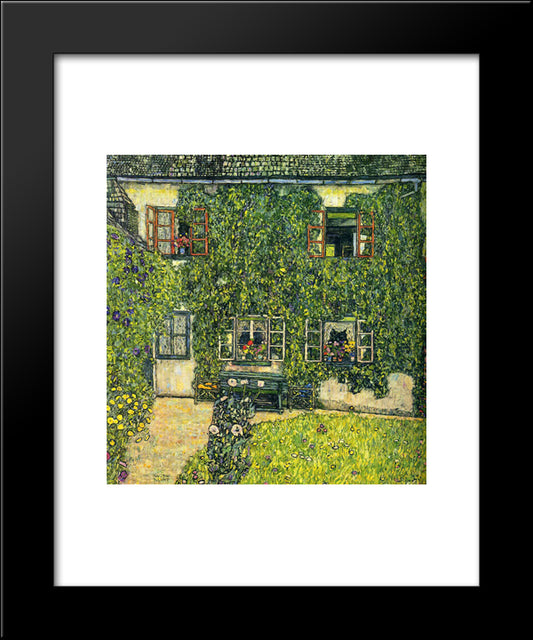 The House Of Guardaboschi 20x24 Black Modern Wood Framed Art Print Poster by Klimt, Gustav