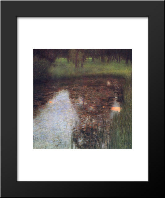 The Swamp 20x24 Black Modern Wood Framed Art Print Poster by Klimt, Gustav