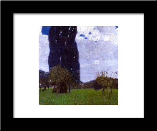 The Tall Poplar Trees Ii 20x24 Black Modern Wood Framed Art Print Poster by Klimt, Gustav