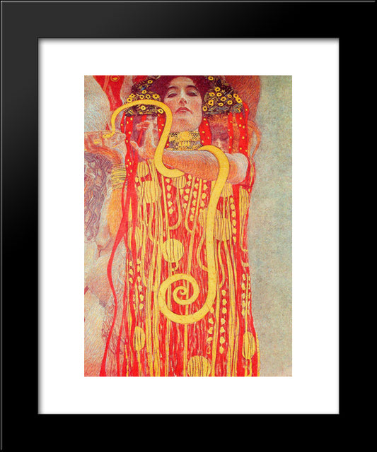 University Of Vienna Ceiling Paintings (Medicine), Detail Showing Hygieia 20x24 Black Modern Wood Framed Art Print Poster by Klimt, Gustav