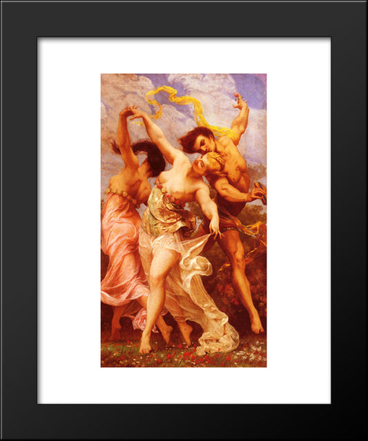 The Amorous Dancers 20x24 Black Modern Wood Framed Art Print Poster by Boulanger, Gustave