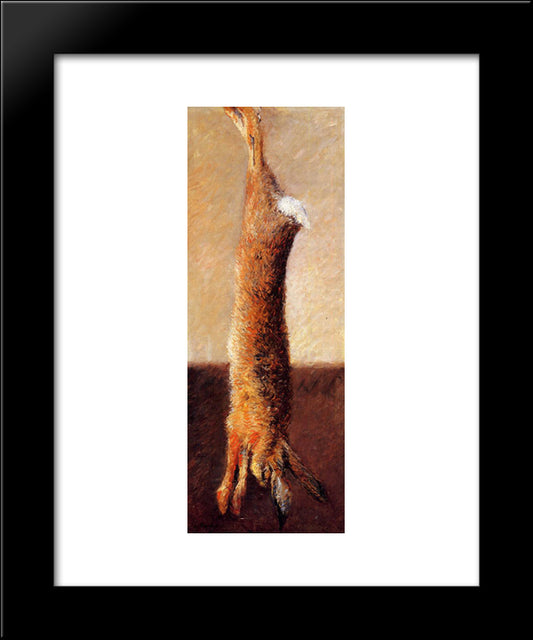 Hare 20x24 Black Modern Wood Framed Art Print Poster by Caillebotte, Gustave