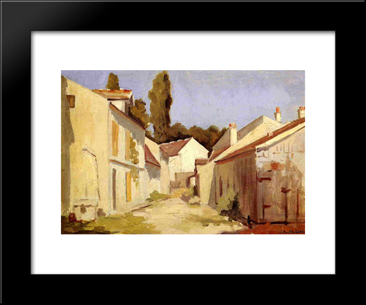 Le Clos Des Abbesses 20x24 Black Modern Wood Framed Art Print Poster by Caillebotte, Gustave