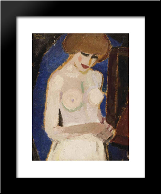 Torse De Femme 20x24 Black Modern Wood Framed Art Print Poster by Smet, Gustave de