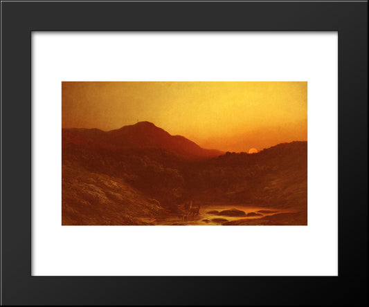 A Souvenir From Scotland 20x24 Black Modern Wood Framed Art Print Poster by Dore, Gustave