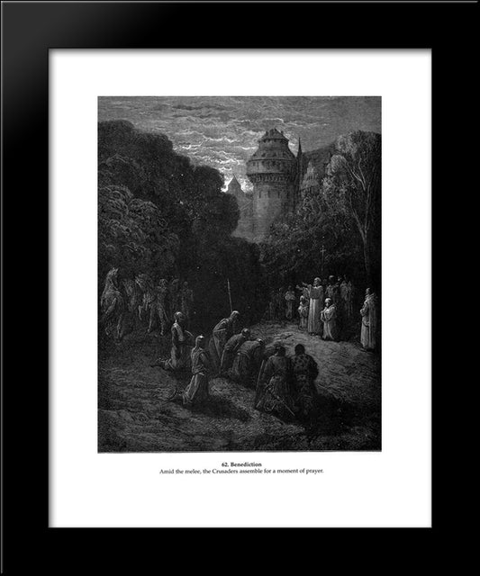 Benediction 20x24 Black Modern Wood Framed Art Print Poster by Dore, Gustave