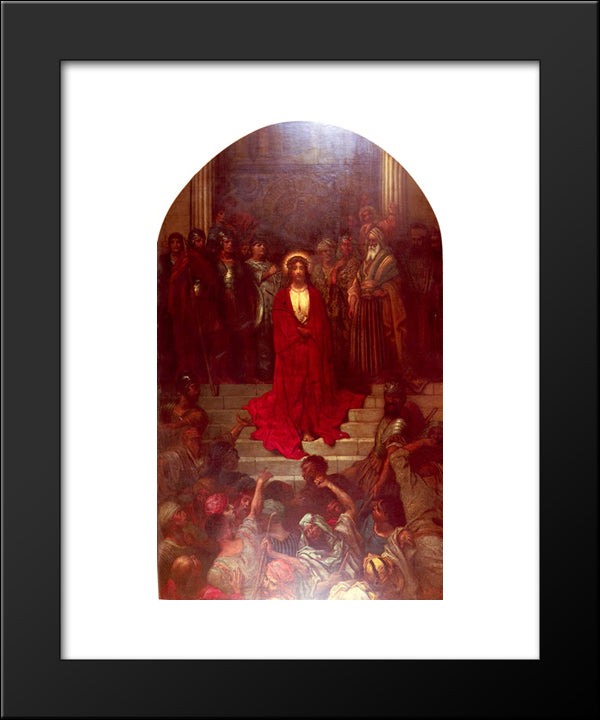 Ecce Homo 20x24 Black Modern Wood Framed Art Print Poster by Dore, Gustave