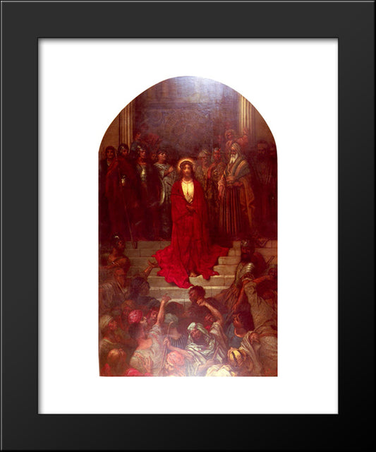 Ecce Homo 20x24 Black Modern Wood Framed Art Print Poster by Dore, Gustave