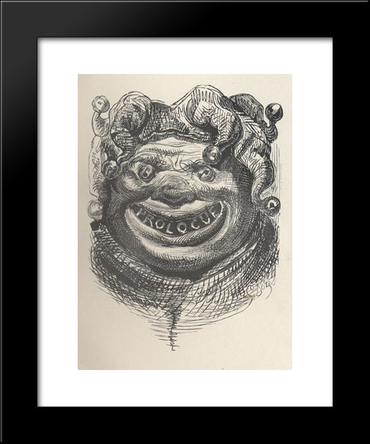 Gargantua And Pantagruel 20x24 Black Modern Wood Framed Art Print Poster by Dore, Gustave