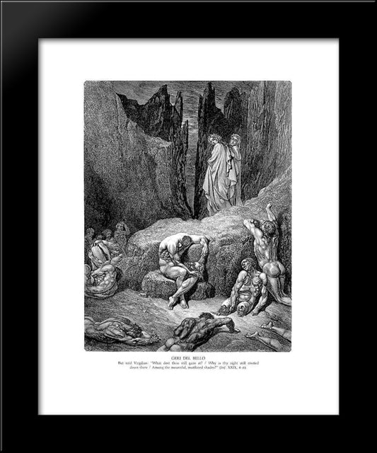 Geri Del Bello 20x24 Black Modern Wood Framed Art Print Poster by Dore, Gustave