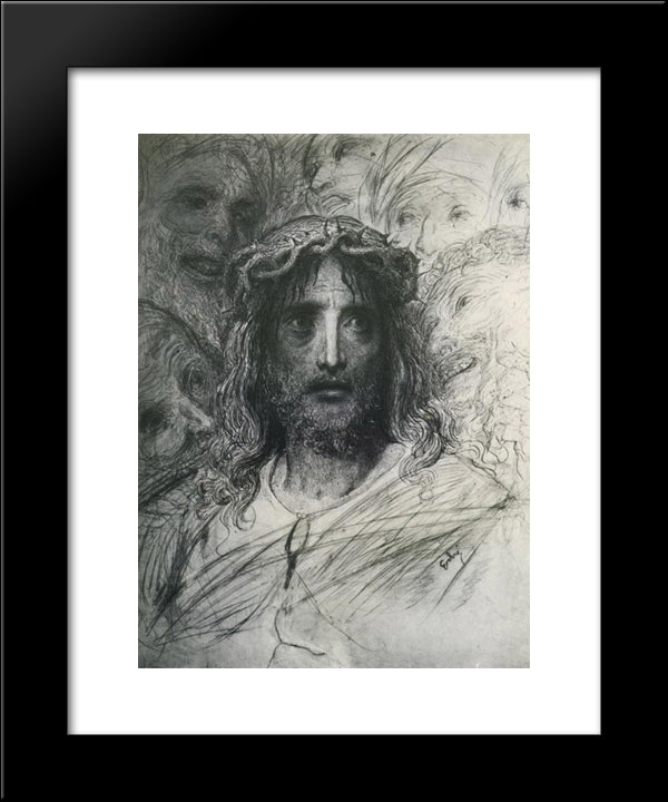 Jesus 20x24 Black Modern Wood Framed Art Print Poster by Dore, Gustave