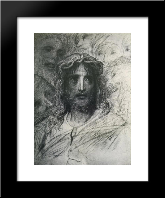 Jesus 20x24 Black Modern Wood Framed Art Print Poster by Dore, Gustave