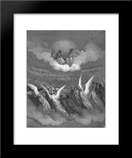 Paradise Lost 20x24 Black Modern Wood Framed Art Print Poster by Dore, Gustave