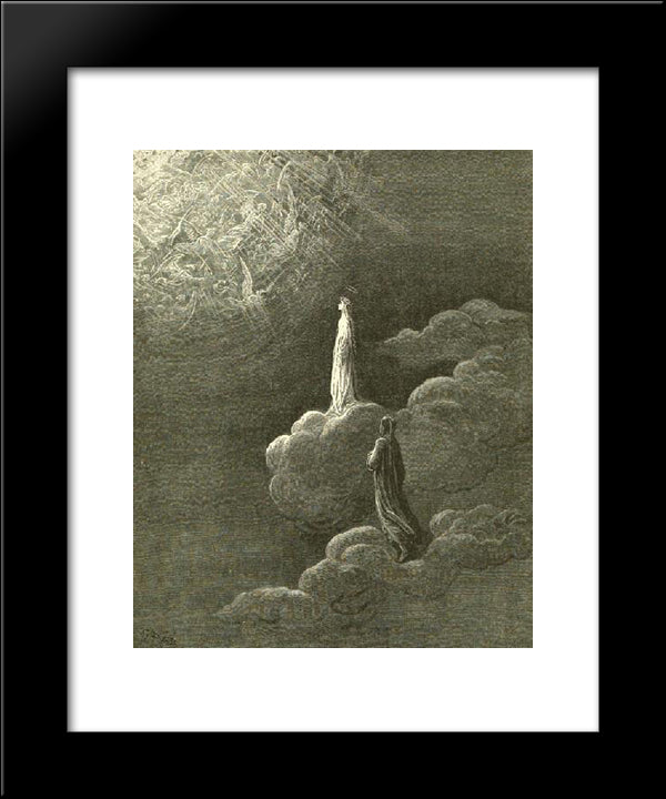 Paradiso Canto 14 20x24 Black Modern Wood Framed Art Print Poster by Dore, Gustave