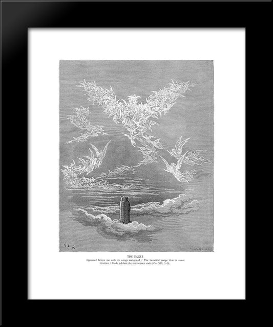 The Eagle Ii 20x24 Black Modern Wood Framed Art Print Poster by Dore, Gustave