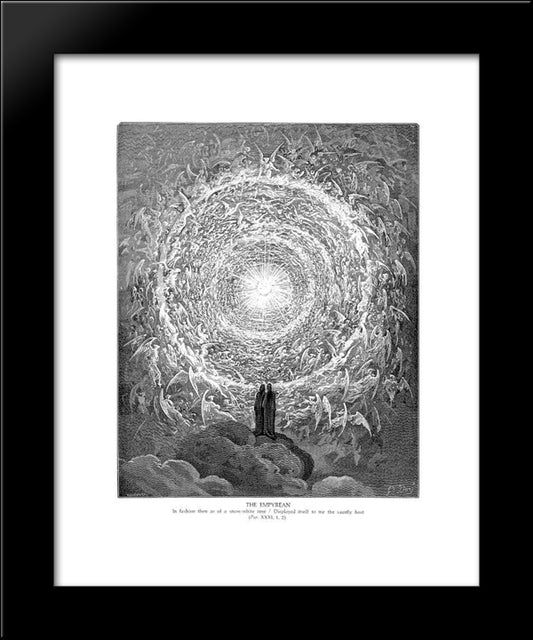 The Empyrean 20x24 Black Modern Wood Framed Art Print Poster by Dore, Gustave