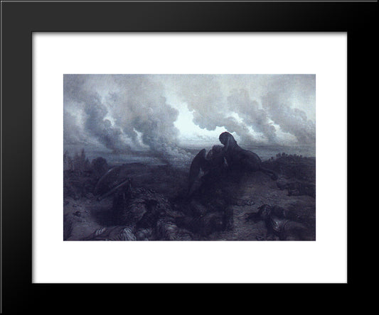 The Enigma 20x24 Black Modern Wood Framed Art Print Poster by Dore, Gustave