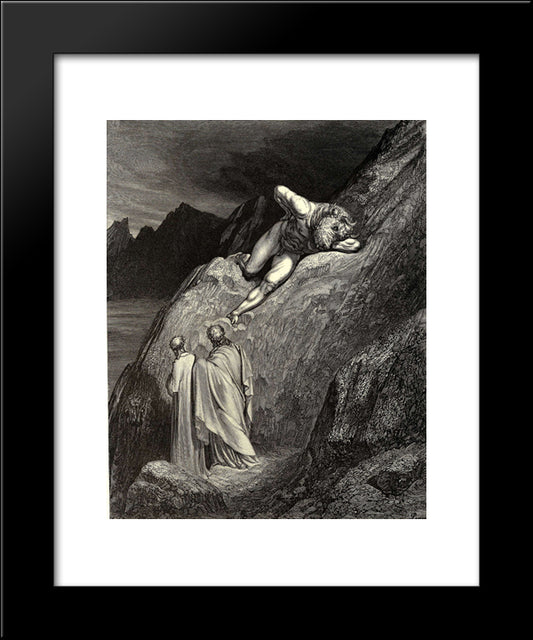 The Inferno, Canto 12 20x24 Black Modern Wood Framed Art Print Poster by Dore, Gustave