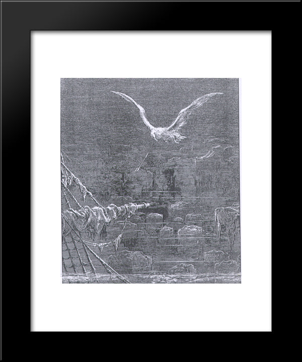 The Rime Of The Ancient Mariner 20x24 Black Modern Wood Framed Art Print Poster by Dore, Gustave