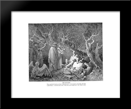 The Suicides 20x24 Black Modern Wood Framed Art Print Poster by Dore, Gustave