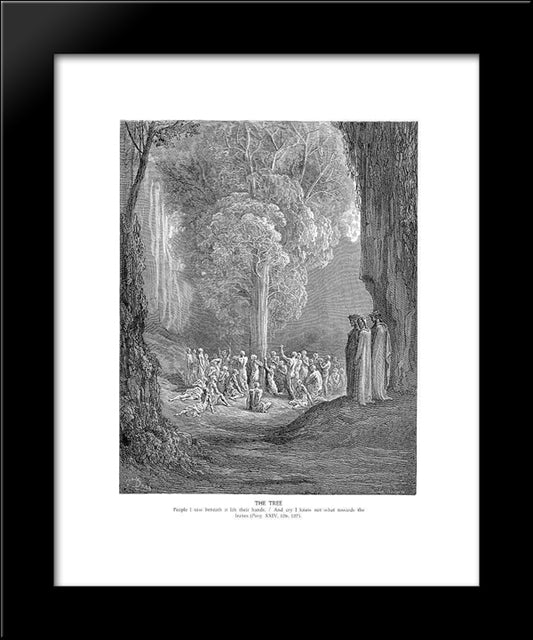 The Tree 20x24 Black Modern Wood Framed Art Print Poster by Dore, Gustave