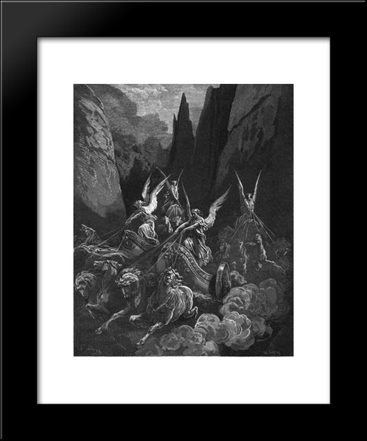 Zechariah 20x24 Black Modern Wood Framed Art Print Poster by Dore, Gustave