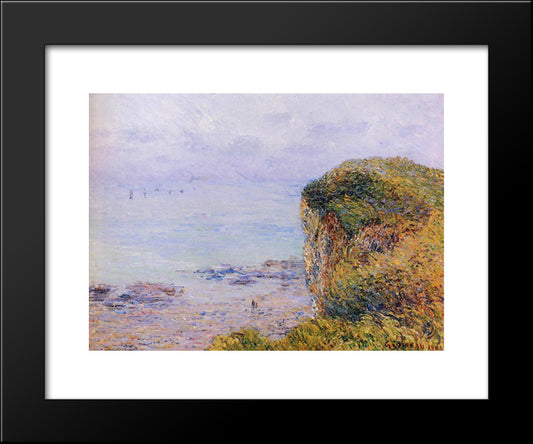 Cliffs Of Puy 20x24 Black Modern Wood Framed Art Print Poster by Loiseau, Gustave